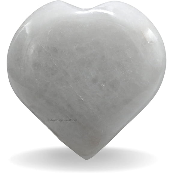 Snow Quartz Crystal Heart