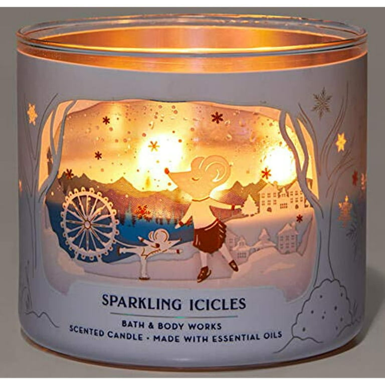 2~BRIGHT CHRISTMAS MORNING White Barn/Bath & Body Works 3-wick Scented  Candle's