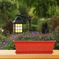 thumbnail image 5 of Self-Watering Window Box Planter Set, 17" Durable Plastic Flower Pots with Drainage Holes & Tools for Indoor/Outdoor Gardening, Balcony, Patio, Windowsill, 5 of 9