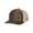 German Shepherd Brown/Khaki, variant on Men's Embroidered German Shepherd Outline Dog Breed Mesh Back Trucker Hat, Heather Grey/American Flag