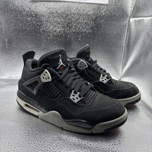 Ni - ke Size 7 - Ni - ke Air Jordan 4 Retro SE GS Black Canvas Men's Shoes - DV0553 006