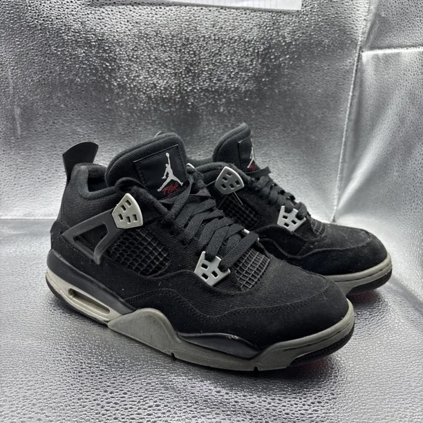 Ni - ke Size 7 - Ni - ke Air Jordan 4 Retro SE GS Black Canvas Men's Shoes - DV0553 006