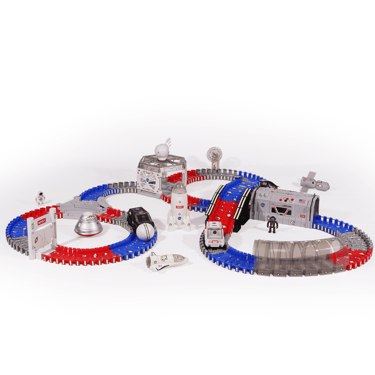 USA Toyz NASA Space Race Track, 225 Pieces STEM Indoor Vehicle