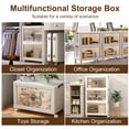 thumbnail image 3 of Cocosity 2 Drawers Stackable Foldable Storage Containers with Rolling Wheel for Home Office Organizing Small Items, 3 of 12