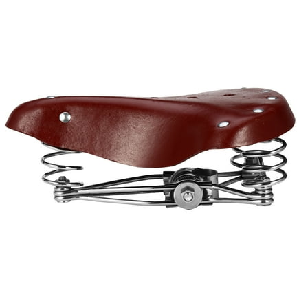 HOMEMAXS Imitation Seat Bike Wide Dark Brown Bicycle Cycling