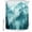 Blue, variant on Small Stall Shower Curtain 36x72 Inch Narrow Half Size Teal Mountain Bath Curtains Bathroom Decor, Misty Forest Nature Woodland Pine Tree Landscape Waterproof Shower Curtain Set with Hooks 36 Inch