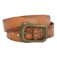 thumbnail image 3 of Snap On 1 1/2" Soft Hand Genuine Vintage Cowhide Full Grain Leather Casual Belt, 3 of 4