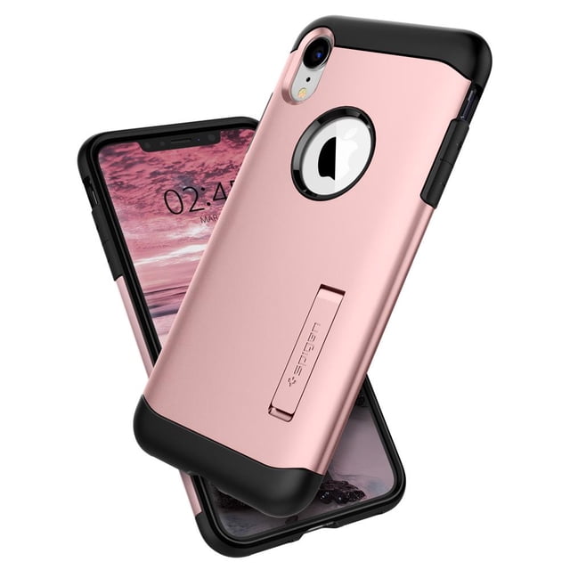 Funda Slim armor Spigen para iPhone XR Rose gold