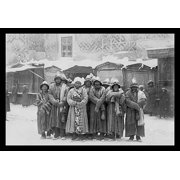 Monks in Samarkand- Fine Art Canvas Print 20 x 30