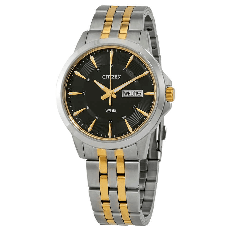 Citizen Men's AN8174-58E Quartz Watch Silver/Gold 40mm 
