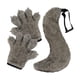 thumbnail image 3 of Juego de guantes y cola de lobo para Halloween, cómodo juego de rol, decoración, garras Gris, 3 of 9