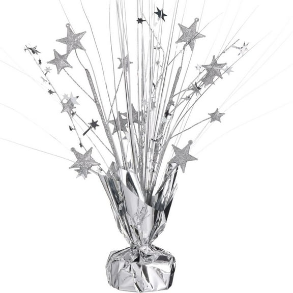 Silver Spray Stars 12-inch Centerpiece