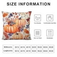 thumbnail image 5 of COMIO  Fall Pillow Covers Pumpkin Maple Leaf Flower Decorative Throw Pillow Case Autumn Thanksgiving Farmhouse Decoration for Home Couch, 5 of 5