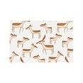 thumbnail image 4 of DouZhe Polyester Placemats Set of 4, Cute Deer Pattern Heat Resistant Place Mats for Dining Table, 12" x 18", 4 of 6