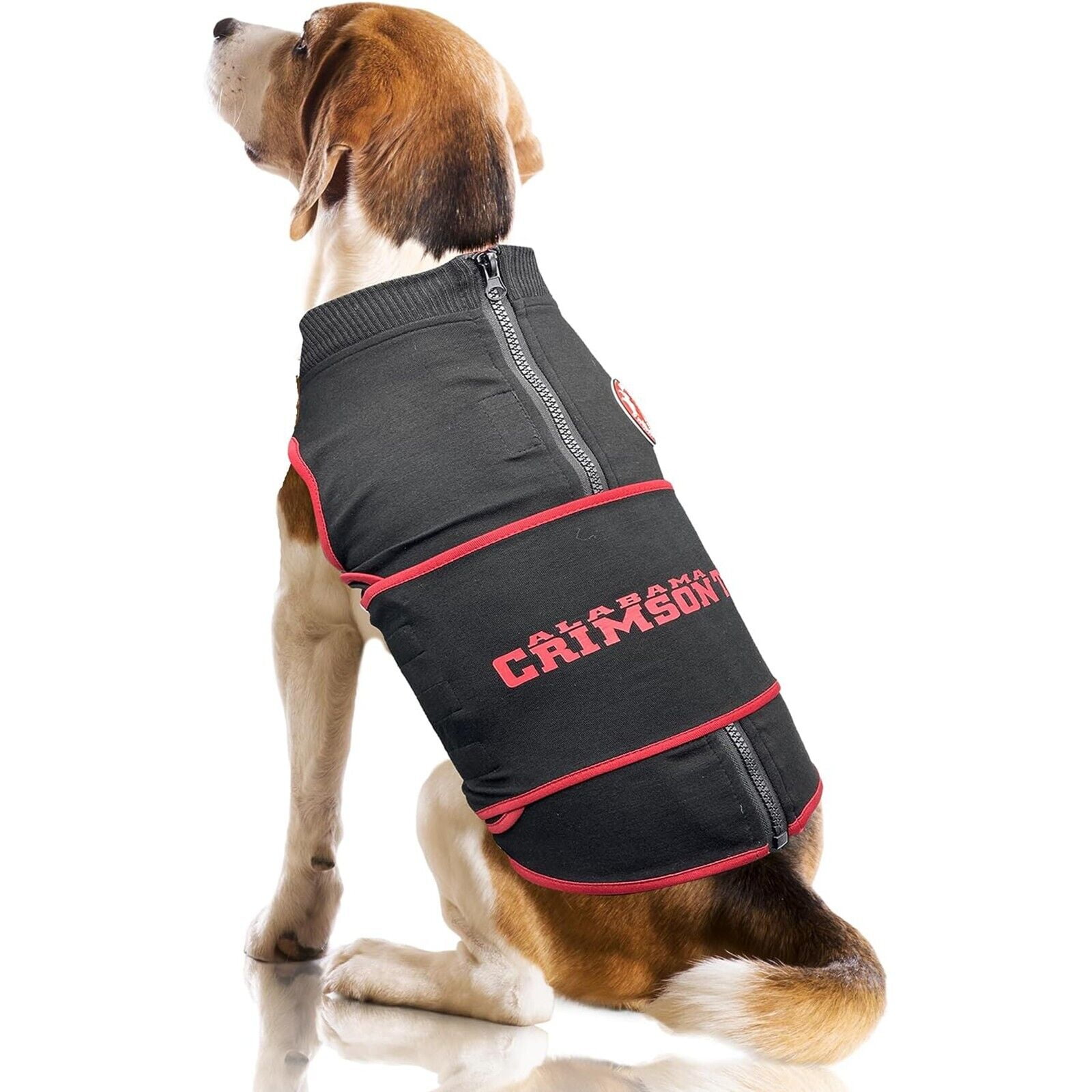 Pets First NCAA Alabama Crimson Tide Dog Anxiety Calming Shirt Soothing Solution Vest, Dogs & Cats Keeps Dogs Calm & Feeling Safe, Relaxing Jacket, Small