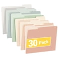 thumbnail image 2 of SUNEE File Folders, 30 Pack Manilla Folders 8.5 x 11, Colored File Folders Home Office School Supplies for Documents Files Paper,6 Pastel Colors, 2 of 7