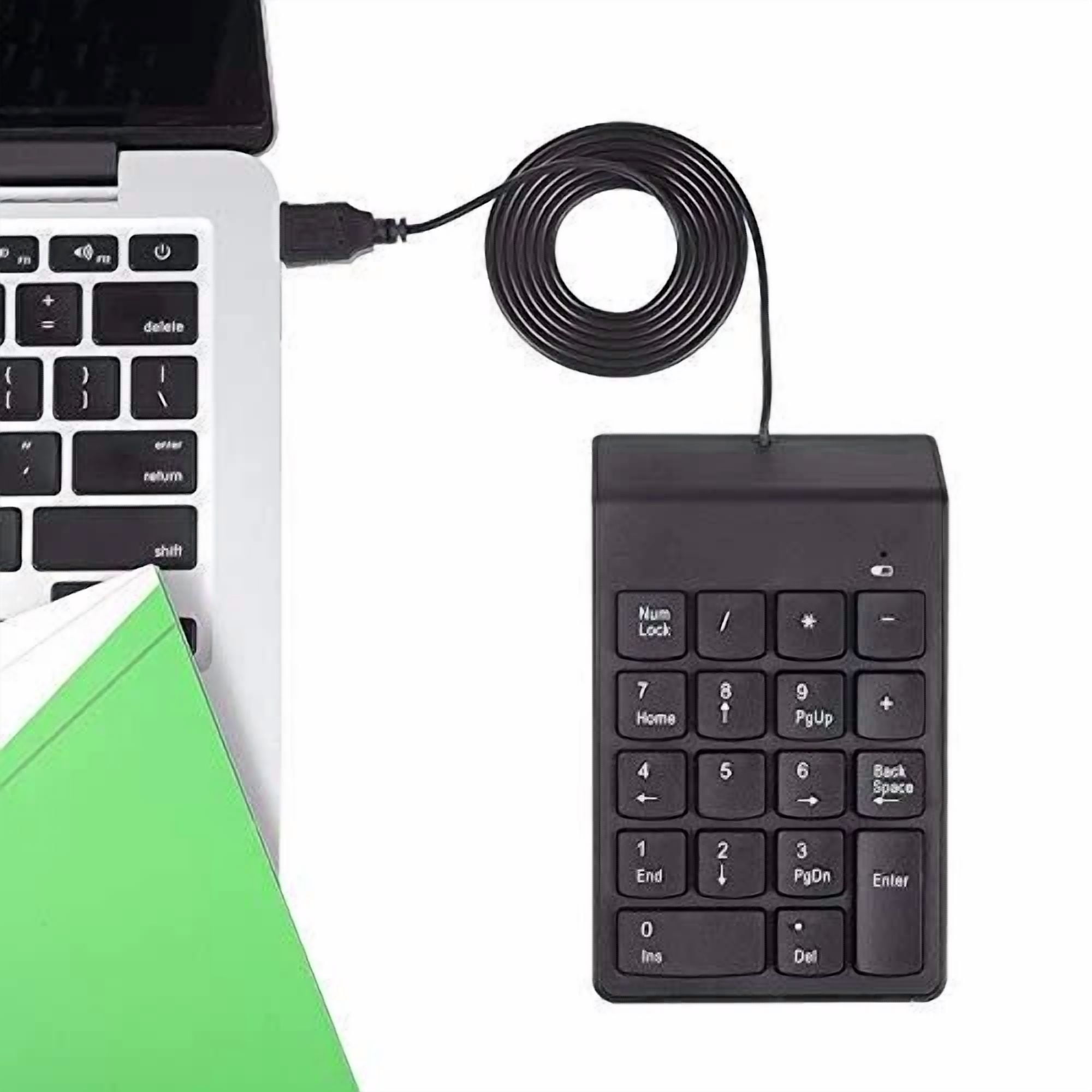BUTTERFLY- 18 Key Portable Wired Numeric Keypad Keyboard For Laptop Notebook Pc Computer