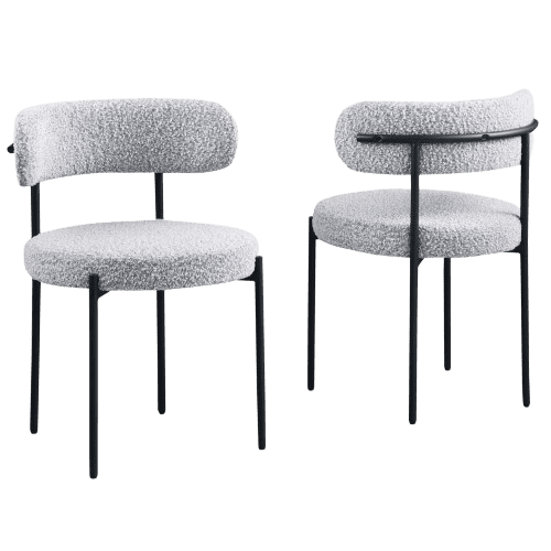 Boucle Modern Dining Chair (Set of Two)