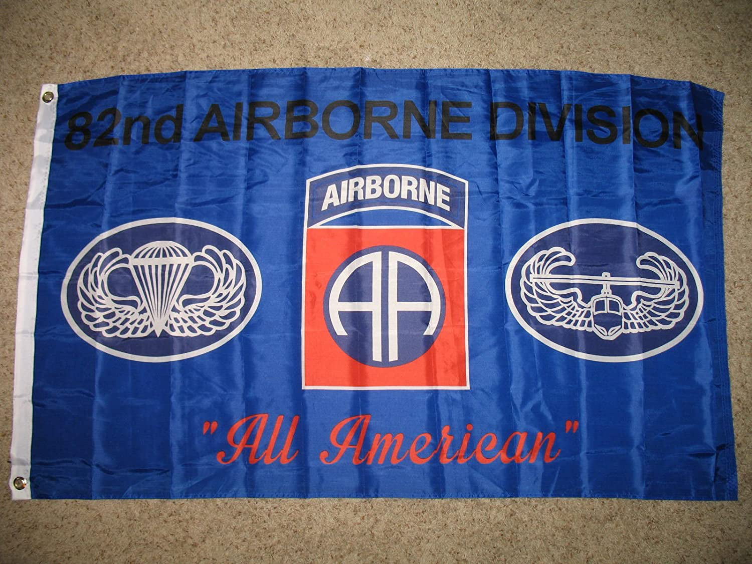 3x5 3'x5' Wholesale Lot Set 82nd Airborne Black & White & Blue 3 Flags Flag 