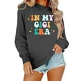thumbnail image 2 of In My Grandma Era Sweatshirts for Women Long Sleeve Crewneck Grandma Sweatshirt Mothers Day Pullover Tops, 2 of 5