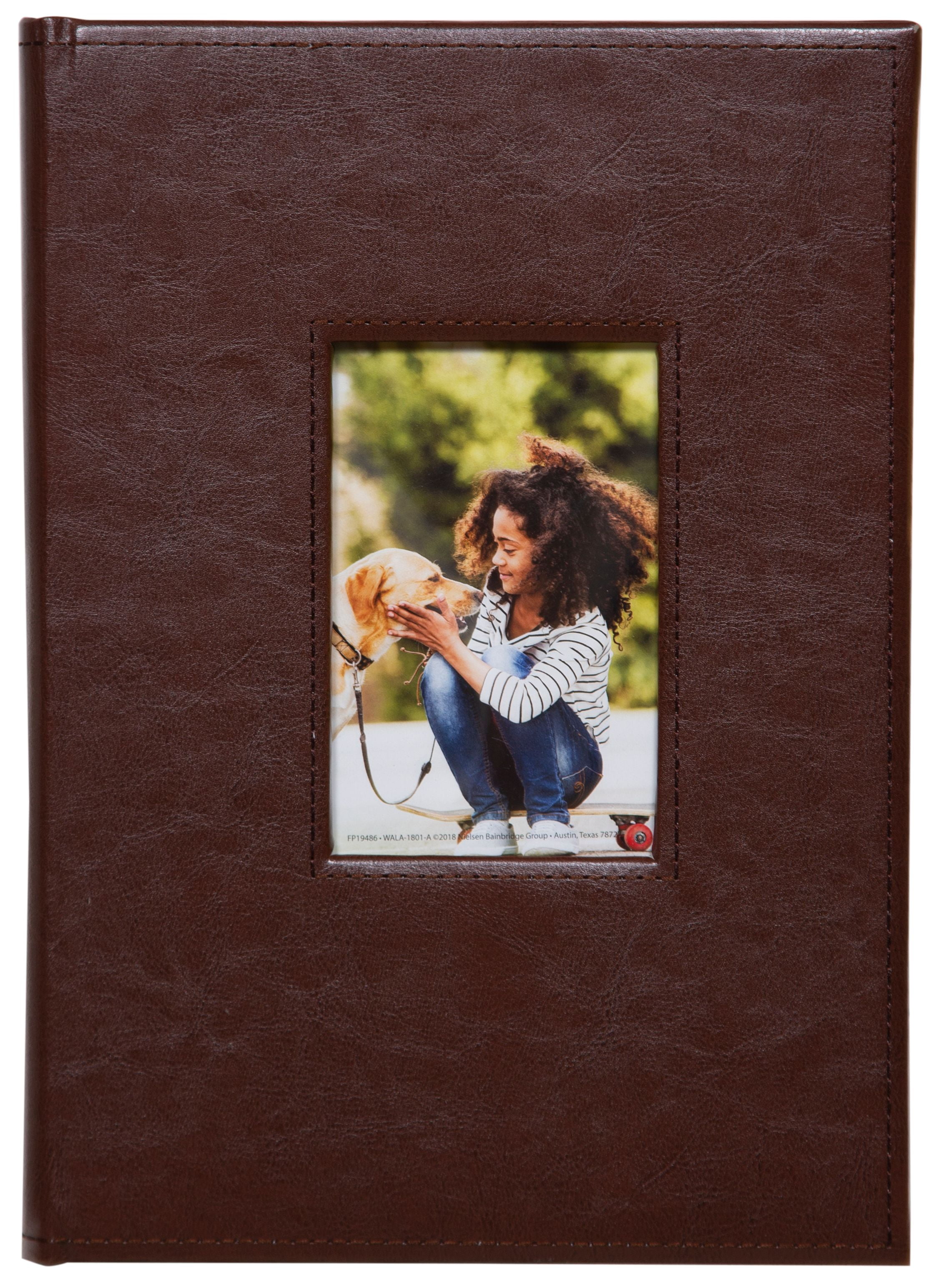 Pinnacle Frames and Accents What A Trip Embossed Faux Leather Photo Album Fоur Расk 