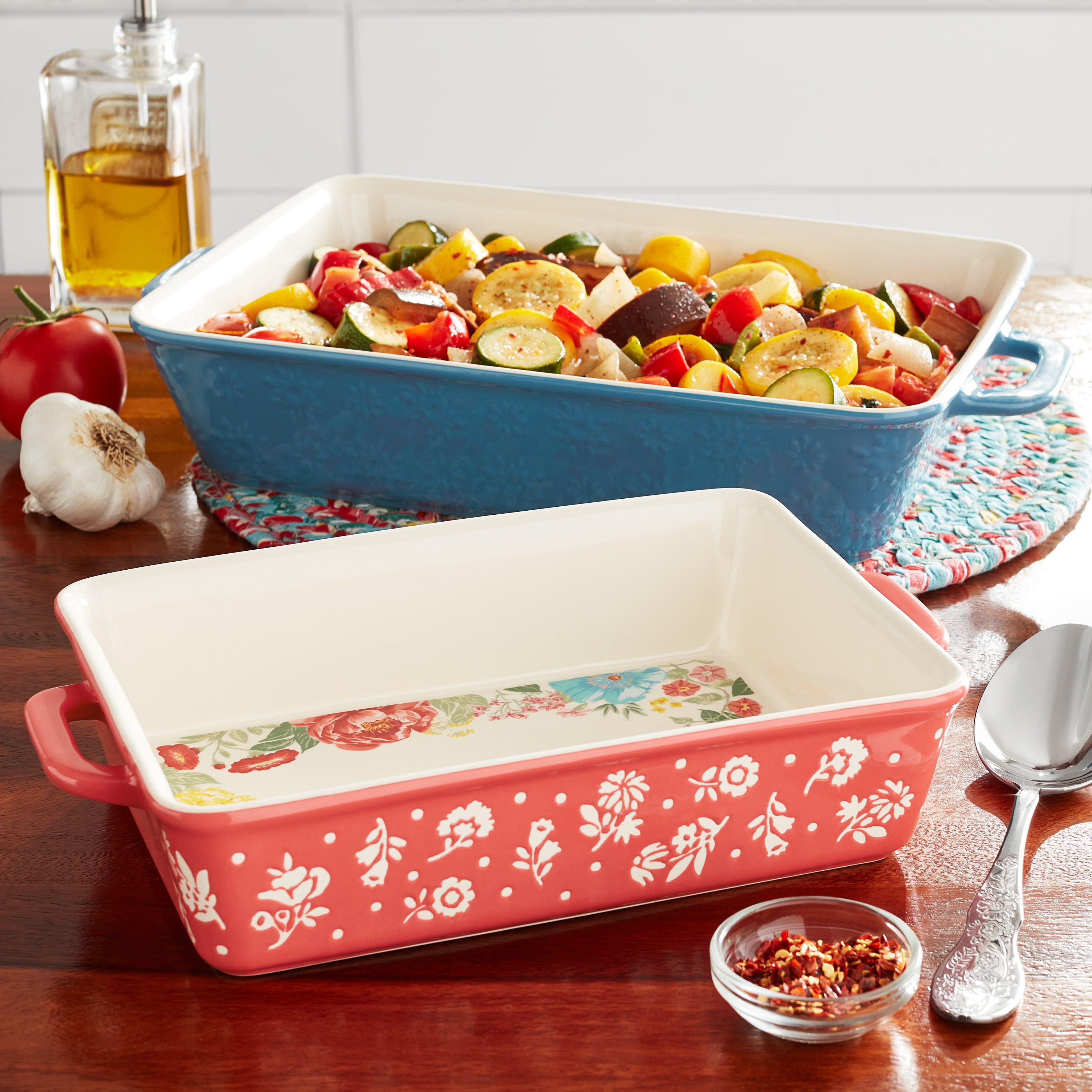 The Pioneer Woman Fancy Flourish 20-Piece Bake & Prep Set with Baking Dish  & Measuring Cups