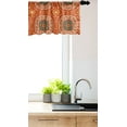 thumbnail image 3 of Ambesonne Abstract Window Valance, Pattern in Earth Tones, 54" X 12", Burnt Orange Multicolor, 3 of 3