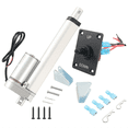 thumbnail image 1 of Electric Actuators with Mounting Brackets for Electric Window Electric Tables Electric Doors RV Adjustment,1 x electric telescopic push rod kit 1 x panel switch, 1 of 5