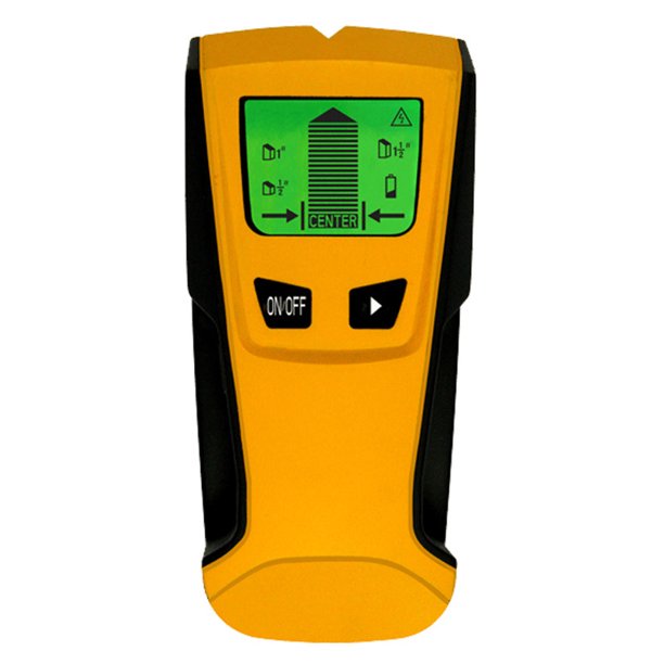 Detector de pared 3 en 1, escáner electrónico de vigas, detección de metales, cables eléctricos, humedad, vigas de madera en paredes, pisos y techos, sonido de pitido, pantalla LCD retroiluminada, 1