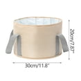 thumbnail image 3 of Fiudx Cube Apilables, Portátiles, Viajes, con Aislamiento Térmico, Prueba de Fugas, Baño de Pies, Lavabo para Piernas para El Hogar, 3 of 3