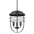 thumbnail image 1 of Golden Lighting 9808-3P BLK Seaport 3 Light Pendant - Black, 1 of 3