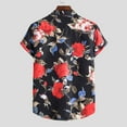 thumbnail image 5 of POTETI Clearance Mens Shirts Beach Plus Size Hawaiian Tropical Short Sleeve Button up Shirts Tops, 5 of 9