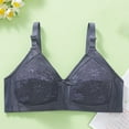 thumbnail image 2 of SMihono Women Floral Lace Wireless Everyday Bras No Underwire Push Up Full-Coverage Bralettes Supportive Wire Free T Shirt Bra Blue XXL, 2 of 5