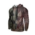 thumbnail image 5 of GrmtClth Hoodie Halloween Witch Pumpkin Ghost Bat Pattern Kangaroo Pocket Long Sleeve Pullover for Men Gray L, 5 of 8