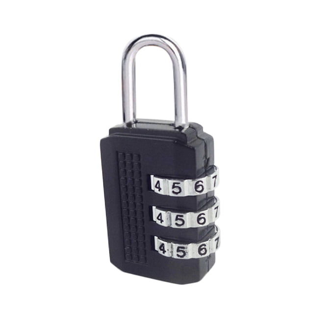 Speravity Candado de contraseña de combinación de 3 dígitos Candado de seguridad de aleación de zinc Maleta Equipaje Cerradura codificada Candado de Herramientas y ferretería negro Speravity JJ18140-01