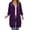 sweatshirt for women - Purple, variant on Daznico Women Longline Zip Up Hoodie Jacket Raglan Long Sleeve Side Pockets Loose Fall Winter Soft Lightweight Open Front Hooded Cardigan Sweatshirt,XL