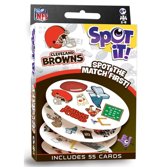 MasterPieces Officially Licensed NFL Cleveland Browns Spot It Game for Families