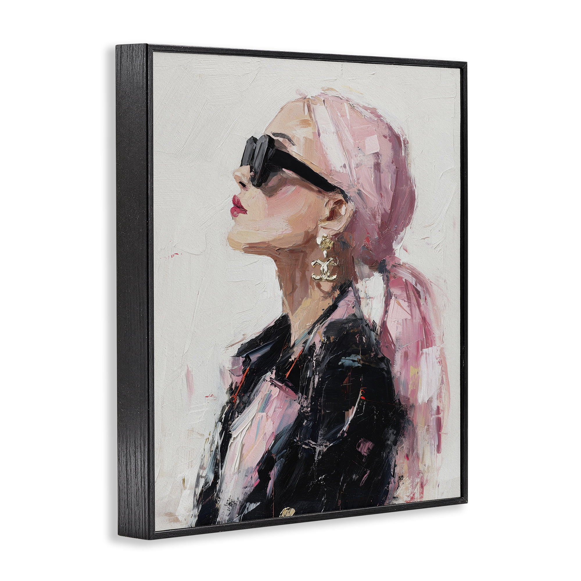 Stupell Industries Pink Daydream Impression Black Framed Giclee Art, design by Svetlana Aleynikova