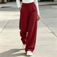 thumbnail image 6 of Levmjia Women Solid Elastic Waist Long Pants Soft Casual Trousers Loose Fit Comfortable Daily Wear Travel Home Outdoor All Season Fashio, 6 of 7
