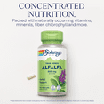 thumbnail image 3 of Solaray Alfalfa Leaf 860 mg - Alfalfa Capsules for Nutritive Support, Herbal Superfood w/ Naturally Occurring Vitamin K, C and E, Minerals, Fiber and Chlorophyll, Vegan, 60-Day Guarantee, 50 Servings, 3 of 6