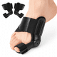 thumbnail image 1 of CORRECTOR DE JUANETES CON BISAGRA AJUSTABLE (PAR) NEGRO | FÉRULA ORTOPÉDICA PARA HALLUX VALGUS | USO DIARIO Y NOCTURNO, 1 of 10