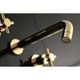 thumbnail image 3 of Kingston Brass KS8022DX Concord Two-Handle Wall Mount Roman Tub Faucet, Polished Brass, 3 of 8