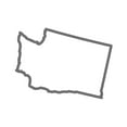 thumbnail image 1 of Washington Outline Sticker Decal Die Cut - Self Adhesive Vinyl - Weatherproof - Made in USA - Many Color and Sizes - wa, 1 of 6