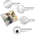 thumbnail image 4 of Jiayy Watercolor Painting Birds Throw Pillow Cover Super Soft Decorative Animal Hummingbird Pillowcases Cushion Covers Square Pillow Shams Home Bedroom Decor 2 pcs, 4 of 6