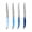 Shades of Blue, variant on French Home Set of 4 Laguiole Steak Knives, Shades of Blue