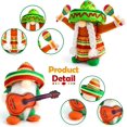 thumbnail image 2 of Paquete de 2 muñecos de peluche sin rostro para decorar el martes de tacos mexicanos, bandejas escalonadas para la cocina del hogar, decoraciones navideñas, figuras de colección de carnaval mexicano, 2 of 4