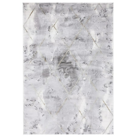 SAFAVIEH Craft Diego Abstract Area Rug, 5'3" x 7'6", Grey/Gold