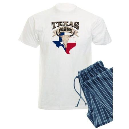 

CafePress - Bull Skull Born Texas - Men s Light Pajamas