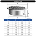 thumbnail image 3 of Elegant Round Sturdy Stainless Steel Soffit Ventilation Grille with Builts In Bathroom Home Accessory for Apartments, 3 of 5