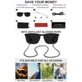 thumbnail image 5 of OCCI CHIARI Mens Reader Sunglasses 1.00 Reading Sunglasses UV Protection Outdoor 1.0 1.25 1.5 1.75 2.0 2.25 2.5 2.75 3.0 3.5(Black,1.00) with Acrylic Lens, 5 of 7